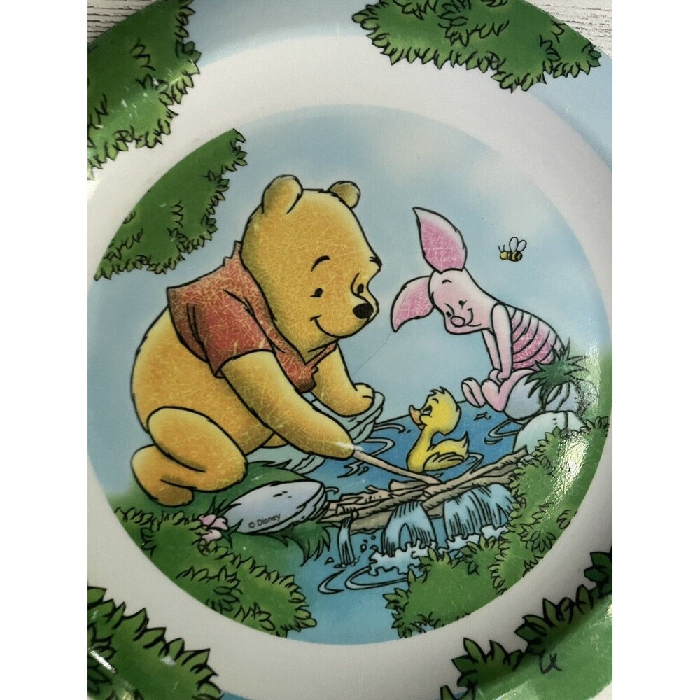 Home Presence Disney Winnie the Pooh Piglet Melamine Childrens Plate 8" - Picture 4 of 5